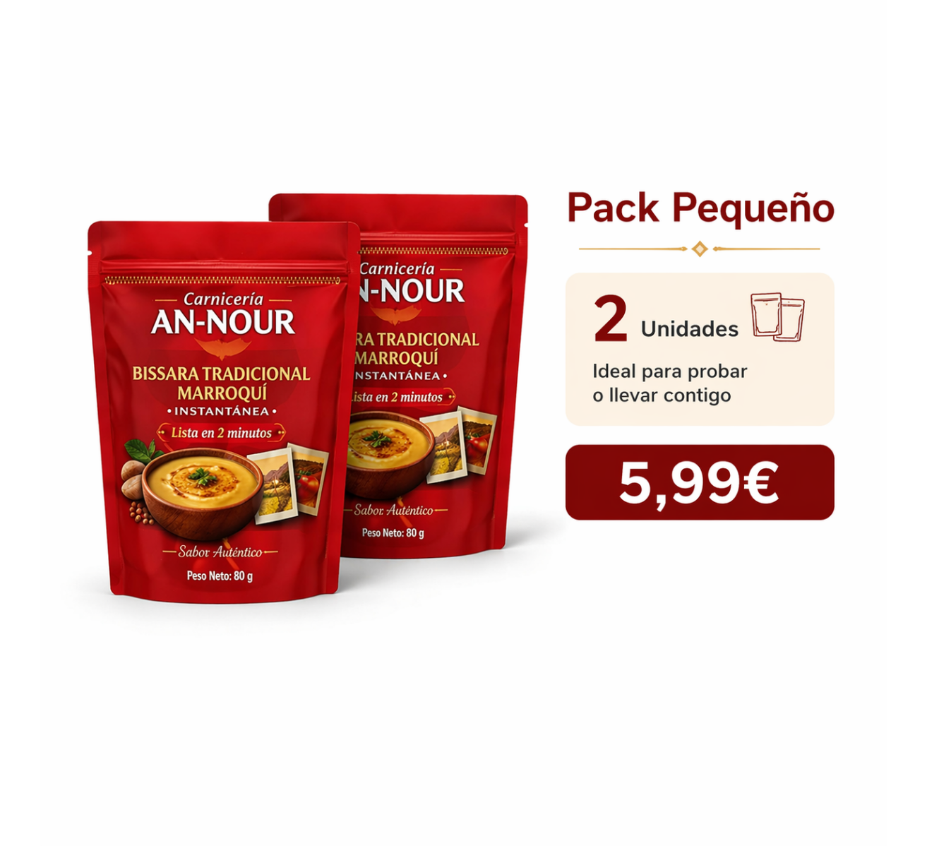 Bissara Tradicional Marroquí Instantánea – Sabor auténtico en 2 minutos | AN-NOUR